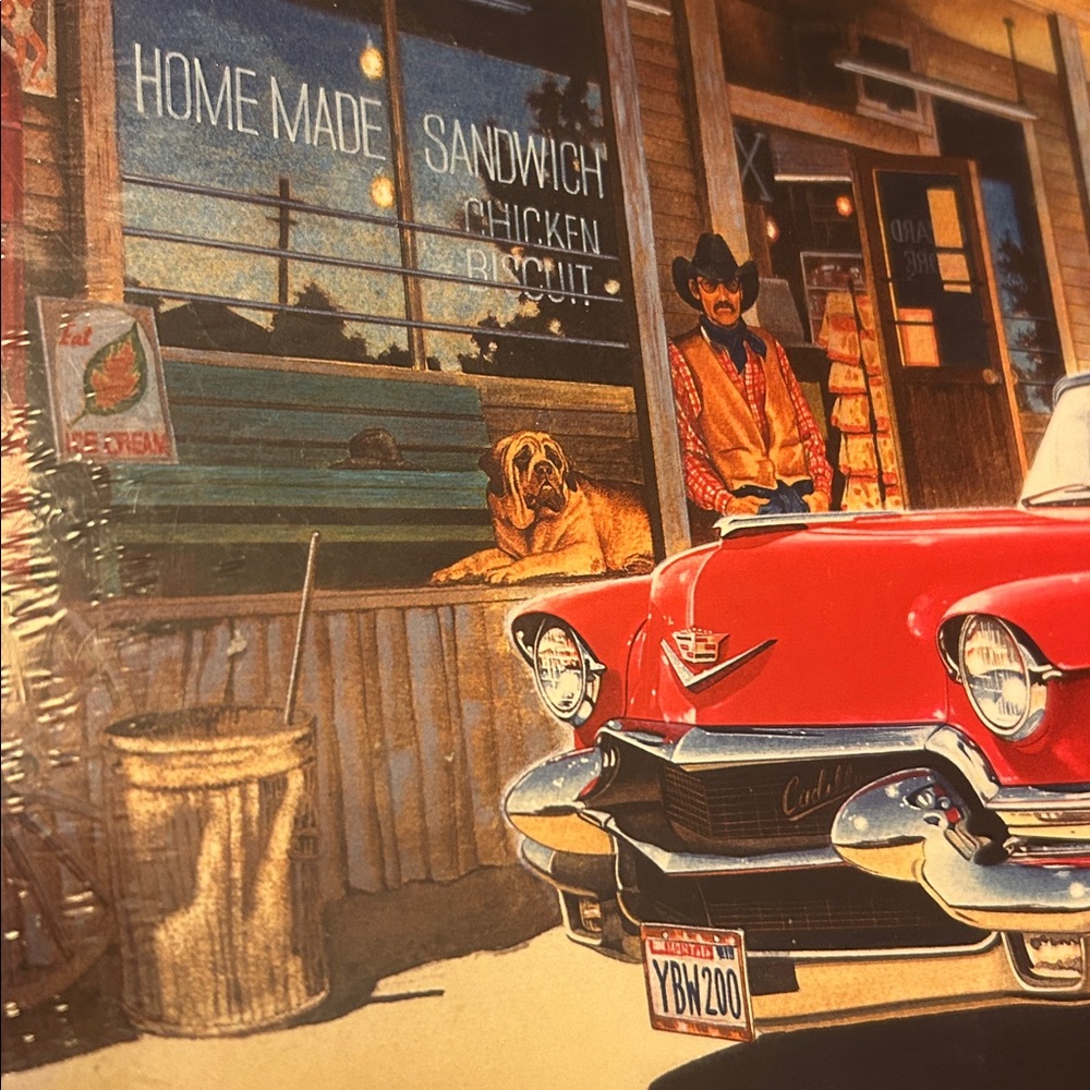 Onward Store Gas Station 500 pc Jigsaw Puzzle 🧩 Factory Sealed ⭐️ NEW ⭐️ SunsOut - Picture 4 of 16